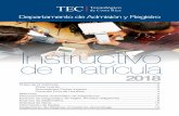 Instructivo de matrícula - Tecnológico de Costa Rica · Reglamento del Régimen Enseñanza-Aprendizaje..... 12. 1 2 1. Antes de la Matrícula Antes de su fecha y hora de ... Los