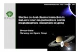 Studies on dust-plasma interaction in Saturn’s inner ...psg/doc2014/shotaro_D/sakai_D...Final examination for PhD, 4 February 2014 Studies on dust-plasma interaction in Saturn’s