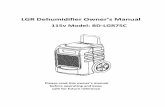 LGR Dehumidifier Owner’s Manual - Aer Industries · LGR Dehumidifier Owner’s Manual 115v Model: BD-LGR75C Please read this owner’s manual before operating and keep safe for