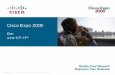 Cisco Expo 2008 .Cisco Expo Alignment with Attendee Objectives(on a scale from 1 to 5) Cisco Expo