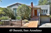 49 Bennit, San Anselmo, CA - Marin County Properties · 1938 Vintage Mediterranean Oozing with charm Located in the charming Hawthorne Hills neighborhood of San Anselmo Great curbside