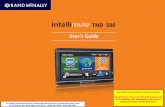 User’s Guide - RoadTrucker Inc.€¦ · Rand McNally IntelliRoute® TNDTM 500 User’s Guide 2 About GPS The Global Positioning System (GPS) is a constellation of satellites that