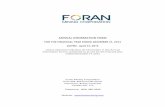ANNUAL INFORMATION FORM - Foran Mining · Unless otherwise indicated, all information in this Annual Information Form is presented as at and for the financial year ended December