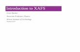 Introduction to XAFSgbxafs.iit.edu/training/cmt1.pdf · Introduction to XAFS Grant Bunker Associate Professor, Physics Illinois Institute of Technology Revised 4/11/97. Outline Overview