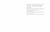 PTL Holdings p.l.c. - 1923 Investments · PTL HOLDINGS PLC FINANCIAL ANALYSIS SUMMARY 1 TABLE OF CONTENTS PART 1 1. Company’s Key Activities ...
