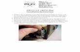 PIEXX UX-14(PX) Plus Installation Instructions · PIEXX UX-14(PX) Plus Installation Instructions ... no parity, 8 data bits and 1 ... UX-14PX will monitor the transceivers frequency