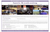 WESTERN ILLINOIS UNIVERSITY Sports Broadcasting€¦ · WESTERN ILLINOIS UNIVERSITY Sports Broadcasting Department of Broadcasting and Journalism, College of Fine Arts and Communication.