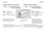 LCD CCDAF ENGLISH - University of Western Ontario · ENGLISH Digital Video Camcorder Owner’s Instruction Book Before operating the unit, please read this Instruction Book thoroughly,