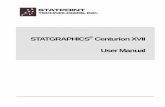 STATGRAPHICS Centurion XVII User Manual - … · STATGRAPHICS® Centurion XVII User Manual. STATGRAPHICS ...