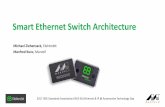 Smart Ethernet Switch Architecture · •Typically switches are used in Gateway ECUs and ADAS ECUs NEW: Ethernet switches for more advanced use cases