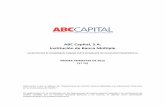 ABC Capital, S.A. Institución de Banca Múltiple€¦ · Crédito emitidas por la Comisión Nacional Bancaria y de ... trimestres de ejercicios ... de créditos al consumo representa
