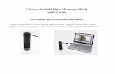 Celestron Handheld Digital Microscope (HDM) Model # … · Celestron Handheld Digital Microscope (HDM) Model # 44300 Information, Specifications, and Instructions Thank you for purchasing