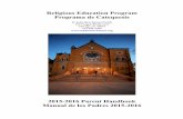 Religious Education Program Programa de Catequesisstjohnberchmans.org/wp-content/uploads/2015/09/Shelagh-Handbook... · Religious Education Program Programa de Catequesis ... Manual