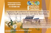 Captura de carbono en biomasa aérea en la Reserva … · e infraestructura humana sigan en aumento ... (Secretaría de Medio Ambiente y Recursos Naturales). ... D. J. F y D. Campos.