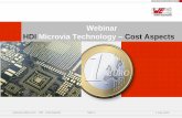 Webinar HDI Microvia Technology Cost Aspects - … · Agenda - Webinar HDI Microvia Technology – Cost Aspects •Reasons for the use of HDI technology •Printed circuit board (PCB)