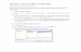 MPLAB X Project and MIPS Assembly Helpslynnd/cst204/ftp/MPLAB X Project and MIPS... · MPLAB X Project and MIPS Assembly Helps ... Open MPLAB X. 2) ... If is suggested that you arrange