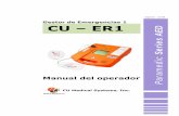 Gestor de Emergencias 1 CU – ER1 - ortoweb.com · 1 Gestor de Emergencias 1 Manual del operador CU Medical Systems, Inc. Paramedic Series AED CU – ER1 Espanol (3.00)