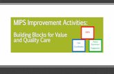 MIPS Improvement Activities - Michigan Association … · MIPS Improvement Activities: Building Blocks for Value and Quality Care. Agenda Basics of MIPS ... this would contribute