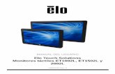 Elo Touch Solutions Monitores táctiles ET1002L, ET1502L y … · 2016-12-30 · Antes de configurar y encender su nuevo monitor táctil, lea todo ... Para encender o apagar el monitor