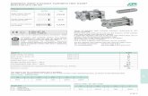 Stainless Steel Compact Cylinders ISO 21287 · Stainless Steel Compact Cylinders ISO 21287 Bores from 25 to 100 mm Series of stainless steel compact cylinders conforming to ISO 21287