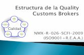 Estructura de la Quality Customs Brokers - [DePa ...depa.fquim.unam.mx/cadenasuministro/calidad.pdf · Estructura de la Agencia Aduanal 5.2 Sistema de Gestión de la Calidad 5.3 ...