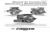 ID105 (Spanish) Manual de Instalación, Operación y ... · ... el manual de mantenimiento, Instalación y ... Sistemas de Accion ... apropiada para mantener la presión del aceite