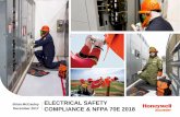 ELECTRICAL SAFETY December 2017 COMPLIANCE & NFPA 70E … · ELECTRICAL SAFETY COMPLIANCE & NFPA 70E 2018 Brian McCauley December 2017