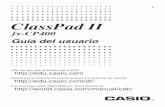 ClassPad II fx-CP400 - support.casio.com · † Windows® es una marca registrada o marca comercial de Microsoft Corporation en los Estados Unidos y/u otros países. † Mac OS, OS