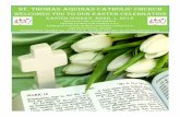 ST. THOMAS AQUINAS CATHOLIC CHURCH - …stacojai.org/sites/ojai/files/uploads/bulletins/april_1_2018.pdf · símbolos eran el huevo y la coneja, símbolos de vida y fertilidad que