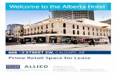 Welcome to the Alberta Hotel - LoopNetimages3.loopnet.com/.../document.pdf · Main Floor (Contiguous with lower level space for 2,326 sf) 8,237 sf 694 sf UNDER OFFER CONDITIONALLY