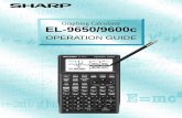 Graphing Calculator EL-9650/9600c - Sharp Corporation · 4 Pen-touch operation Pen-touch screen offers convenient operations. Use it to select from the menu displays or shift a graph,