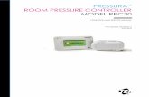 Pressura Room Pressure Controller Model RPC30 - .PRESSURAâ„¢ ROOM PRESSURE CONTROLLER MODEL RPC30