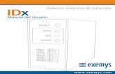 Manual de Usuario IDx Exemys · Manual de Usuario IDx Exemys  r5 Página 5 Características Generales Microcontrolado. 1 ó 2 canales. Fuente switching de alimentación.