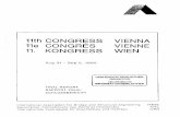 11th CONGRESS VIENNA - gbv.de · 11th CONGRESS VIENNA 11e CONGRES VIENNE 11. KONGRESS WIEN Aug 31-Sep5, 1980 UNIVERSITATSBIBLIOTHEK. HANNOVER TECHNISCHE INFORMATIONSBIBLIOTHEK FINAL