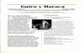 Guiro y Maraca - Segunda Quimbambasegundaquimbamba.org/wp-content/uploads/2014/04/volume-1...Guiro y Maraca Volume 1 No. 2 Spring 1997 A PUBLICATION OF THE SEGUNDA QUIMBAMBA FOLKLORIC