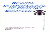 Revue internationale des sciences socialesunesdoc.unesco.org/images/0004/000476/047608so.pdf · radicalmente una obra de historia de un trabajo de ciencias sociales. Esté encuentro