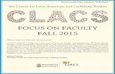 FOCS O FACLTY FALL - watson.brown.edu · Zubillaga has combined academic work with activities that have a public impact on social ... Dr. Simin Liu, Professor of Epidemiology and