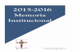 2015-2016 - Centro de Madrid │HHT Madrid · 2015-2016 Memoria Institucional HERMANDADES DEL TRABAJO ... Seminario de Doctrina Social de la Iglesia. Ejercicios Espirituales y Reti-ros.