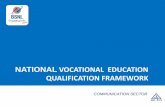NATIONAL VOCATIONAL EDUCATION … · integrate vocational education together with its ... Identification of Optical Fiber Cable and Acessories -Identification of cable of one vendors