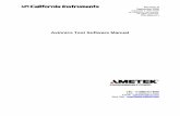 Avionics Test Software Manual - elgar.com · Avionics Software Manual California Instruments AMETEK Programmable Power. Supplement to: