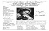 Immaculate Heart of Mary Church - ihmsatx.org · 1ST FRIDAY ROSARY The Guadalupanas Society would like to invite you to join them every 1st Friday at 11:30am to pray the rosary in