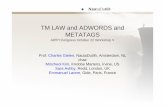 TM LAW and ADWORDS and METATAGS - aippi.org · TM LAW and ADWORDS and METATAGS AIPPI Congress October 22 Workshop V Prof. Charles Gielen, NautaDutilh, Amsterdam, NL chair …