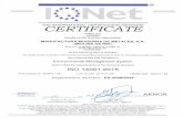 INEO-LOGISTICA-20170117084202€¦ · THE INTERNATIONAL CERTIFICATION NETWORK CERTIFICATE IQNet and AENOR hereby certify that the organization MANUFACTURA MODERNA DE METALES, (MOLINS