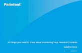 10 things you need to know about monitoring Total … · 10 things you need to know about monitoring Total Residual Oxidants WWEM 2014 . Who we are? Palintest manufactures a range