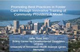 Promoting Best Practices in Foster Care through … webinar Promoting BP in Foster Care.pdf · Promoting Best Practices in Foster Care through Innovative Training of Community Providers: