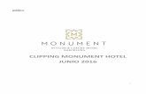 Monument Hotel Clipping 2016 Junio - factoria-uda.com Hotel... · prima de proximidad-es la protagonista, sin artificios. Langostinos de San Carlos, espárragos de Navarra o carne
