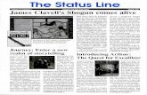 The Status Line · The Status Line Volume VIII Number 1 Formerly The New Zork Times Spring 1989 James Clavell's Shogun comes alive HOGON The beauty of color graphics combine with