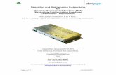 Operation and Maintenance Instructions for Thermal ... · crimps for ntc thermistors, relay outputs, switch inputs, relay daughterboard