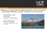 Impacts to Agriculture following the 1991 Eruption of ... · Impacts to Agriculture following the 1991 Eruption of Vulcan Hudson, ... (small ash plumes and lava flows) ... recovery
