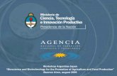 Workshop Argentina-Japan “Bioscience and Biotechnology … · Workshop Argentina-Japan “Bioscience and Biotechnology for the Promotion of Agriculture and Food Production ... PI-TEC